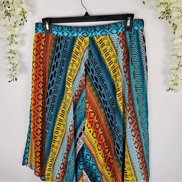 NWT New Directions Size XL Amber Ferry Boho Tribal Handkerchief Skirt Gypsy Boho - Picture 5 of 12